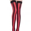 Music Legs Black Red Thigh Hi Stockings Stockings And Holdups