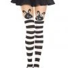 Music Legs Black White Bunny Tights 1 Music Legs Black White Bunny Tights