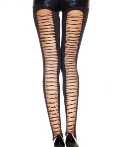 Music Legs Corset Back Tights
