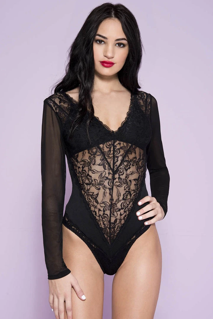 Music Legs Long Sleeve Teddy Body, Bodysuits, Teddies 3 Music Legs Long Sleeve Teddy Body, Bodysuits, Teddies