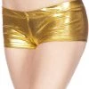 Music Legs Metallic Mini Shorts Gold 2 Music Legs Metallic Mini Shorts Gold