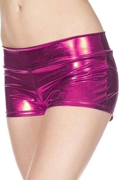 Wetlook Clothing Music Legs Metallic Mini Shorts Pink 3 Wetlook Clothing Music Legs Metallic Mini Shorts Pink