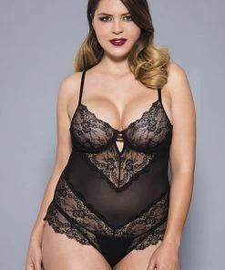 Body, Bodysuits, Teddies Music Legs Plus Size Teddy 80041Q