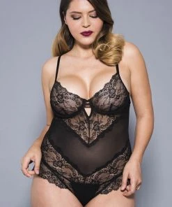 Body, Bodysuits, Teddies Music Legs Plus Size Teddy 80041Q