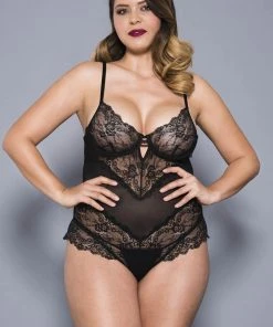 Body, Bodysuits, Teddies Music Legs Plus Size Teddy 80041Q