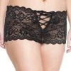 Panties And Bras Music Legs Plus Size Lace Shorts