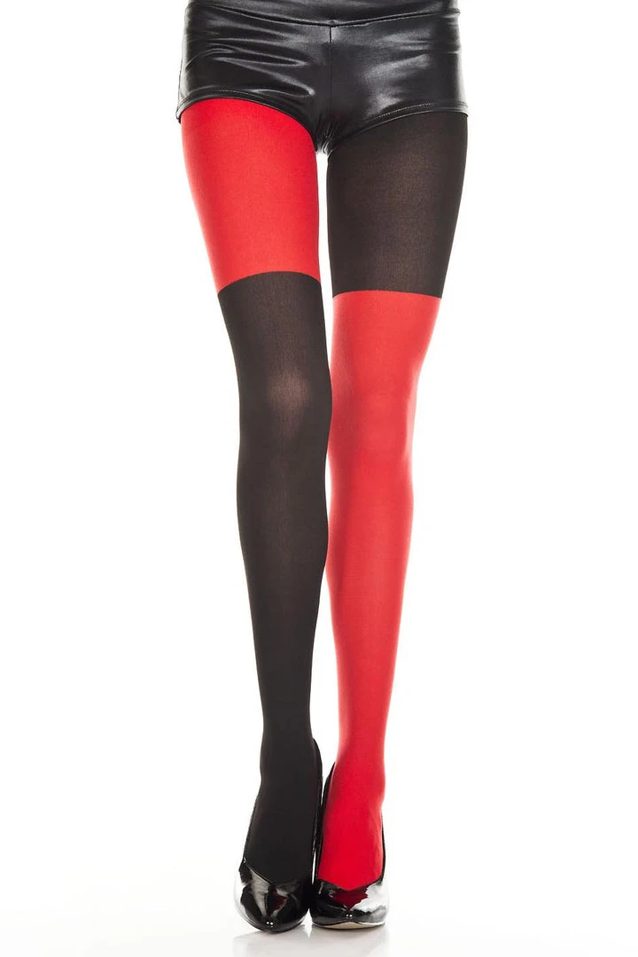 Music Legs Red Black Harlequin Tights 3 Music Legs Red Black Harlequin Tights