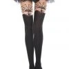 Music Legs Spider Web Tights Ladies Gothic Clothing