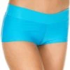Music Legs Stretched Booty Shorts Turquoise
