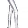 Music Legs Wet Look Pantyhose Silver All Ladies Clothing