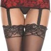 Suspenders And Garters Music Legs Flower Lace Mini Garter Skirt