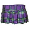 Music Legs Mini Purple Plaid Skirt All Ladies Clothing