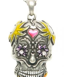 Mystica Day Of The Dead Skull Necklace