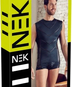 Mens Fetish Clothing NEK Blue Top 17 Mens Fetish Clothing NEK Blue Top
