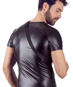 NEK Mens Wetlook Top