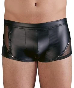 NEK Mens Stretchy Matte Shorts Mens Fetish Clothing