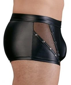 NEK Mens Stretchy Matte Shorts Mens Fetish Clothing