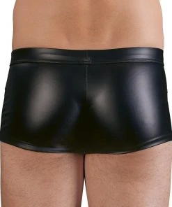 NEK Mens Stretchy Matte Shorts Mens Fetish Clothing