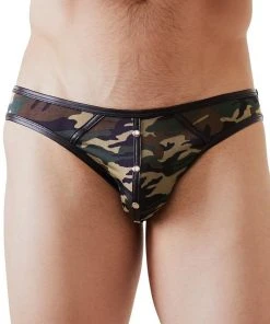Mens Fetish Clothing NEK Camouflage Briefs