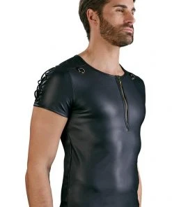 Mens Fetish Clothing NEK Mens Wetlook Shirt