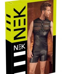 Mens Fetish Clothing NEK Harness Top