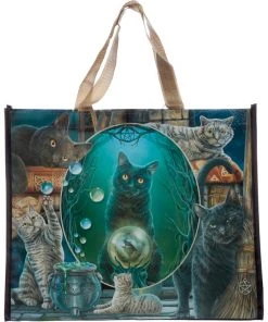 Puckator All Bags Lisa Parker Magic Cat Montage Shopping Bag
