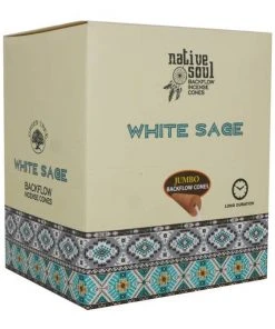 Something Different All Homeware Native Soul White Sage Jumbo Backflow Incense Cones