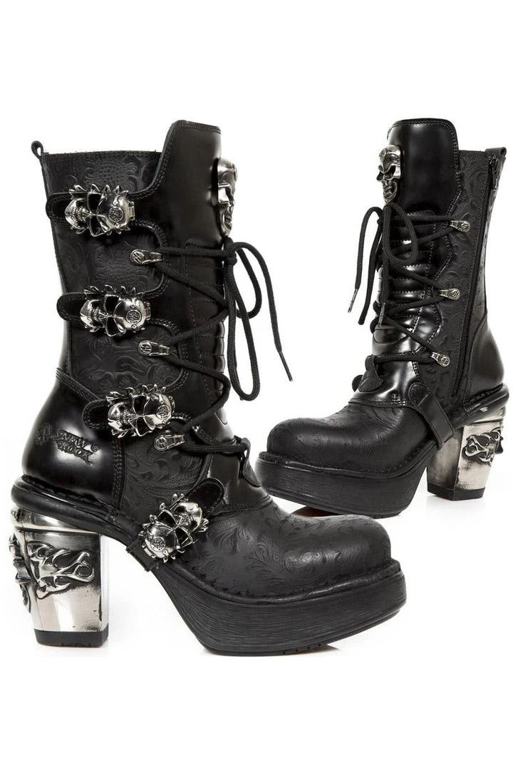 New Rock Boots New Rock Anki NRK Skull Boots M.8366-S1 3 New Rock Boots New Rock Anki NRK Skull Boots M.8366-S1