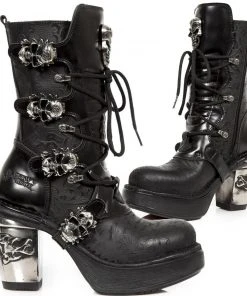 New Rock Boots New Rock Anki NRK Skull Boots M.8366-S1 21 New Rock Boots New Rock Anki NRK Skull Boots M.8366-S1