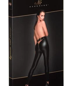 Ladies Fetish Clothing Noir Handmade Leggings
