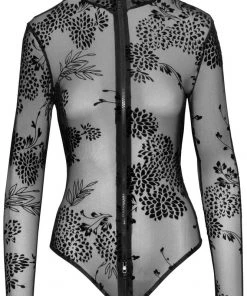 Noir Handmade Powernet Body Ladies Fetish Clothing