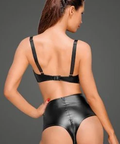 Noir Handmade Powerlook Bra Ladies Fetish Clothing