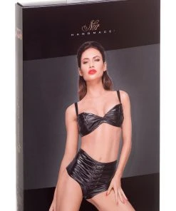 Ladies Fetish Clothing Noir Handmade Powerwetlook Shorts