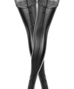 Wetlook Clothing Noir Handmade Superstar Powerwetlook Stockings