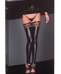 Wetlook Clothing Noir Handmade Superstar Powerwetlook Stockings