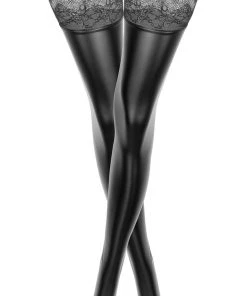 Wetlook Clothing Noir Handmade Superstar Powerwetlook Stockings