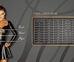 Ladies Fetish Clothing Noir Handmade Zipper Skirt