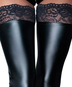 Noir Handmade Wetlook Stockings Wetlook Clothing