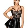 Noir Handmade Vinyl Mini Dress Ladies Fetish Clothing