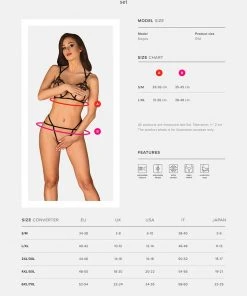 Obsessive Lingerie Obsessive Badossa Bra And Thong Lingerie Sets