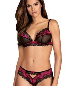 Obsessive Tulia Bra And Panties Set Lingerie Sets