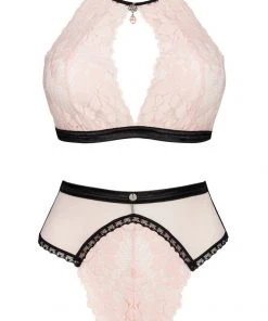 Obsessive Lilines Pink Set Lingerie Sets