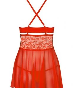 Chemises, Nightwear Obsessive Red Babydoll