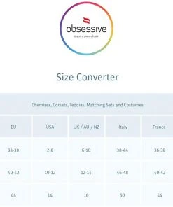 Obsessive Heartina Chemise Chemises, Nightwear