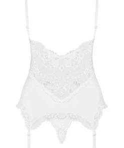 Obsessive White Basque Corset