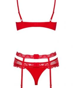 Obsessive Heartina Red Bra Set