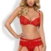 Obsessive Heartina Red Bra Set