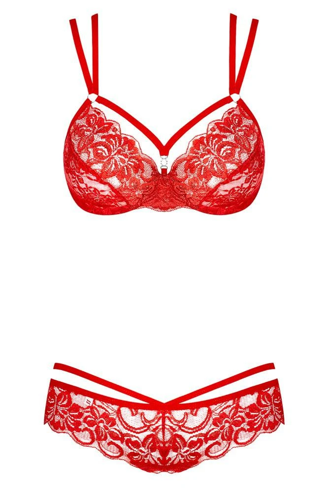 Obsessive Red Bra And Thong Set Lingerie Sets 4 Obsessive Red Bra And Thong Set Lingerie Sets