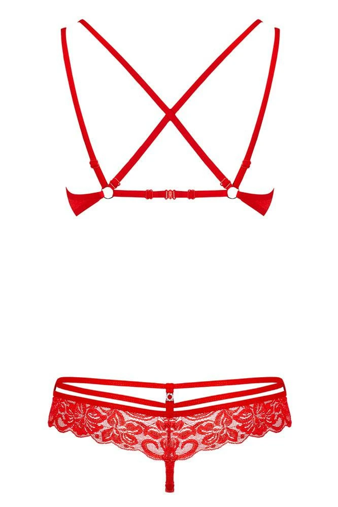 Obsessive Red Bra And Thong Set Lingerie Sets 6 Obsessive Red Bra And Thong Set Lingerie Sets