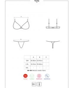 Obsessive Tulia Bra And Panties Set Lingerie Sets